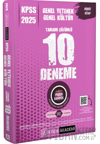 2025 KPSS Genel Yetenek Genel Kültür Tamamı Çözümlü 10 Deneme Kollekti