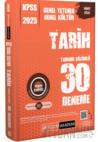 2025 KPSS Genel Yetenek Genel Kültür Tarih Tamamı Çözümlü 30 Deneme Ko