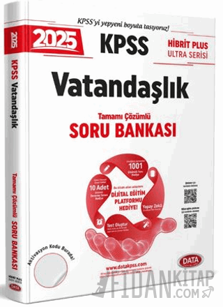 2025 KPSS Hibrit Plus Ultra Serisi Vatandaşlık Soru Bankası - Karekod 