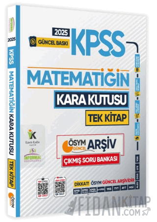 2025 KPSS Kara Kutu Matematik TEK KİTAP ÖSYM Arşiv Çıkmış Soru Bankası