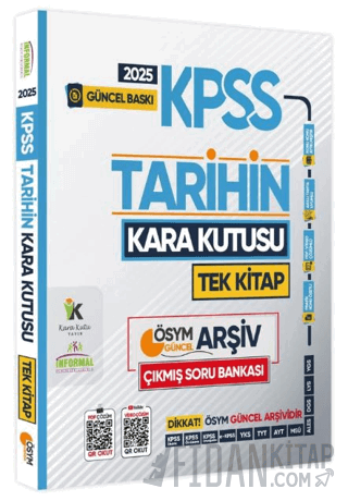 2025 KPSS Kara Kutu Tarih Tek Kİitap ÖSYM Arşiv Çıkmış Soru Bankası Ko