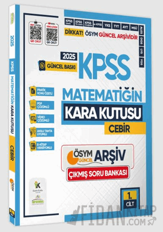 2025 KPSS Matematiğin Kara Kutusu 1.Cilt Konu Özetli Dijital Çözümlü Ö