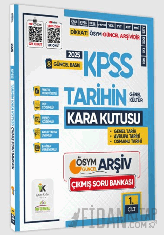 2025 KPSS Tarihin Kara Kutusu 1.Cilt PDF ve Video Çözümlü Konu Özetli 