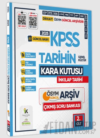 2025 KPSS Tarihin Kara Kutusu 2.Cilt PDF ve Video Çözümlü Konu Özetli 