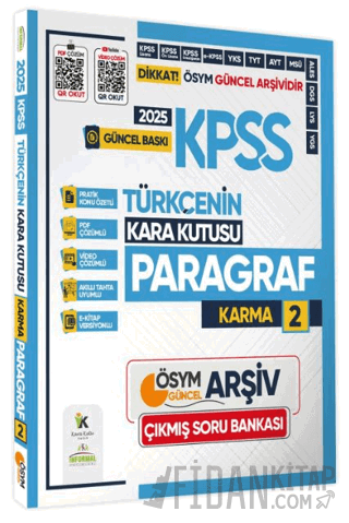 2025 KPSS Türkçenin Kara Kutusu KARMA PARAGRAF 2 Konu Özetli PDF ve Vi