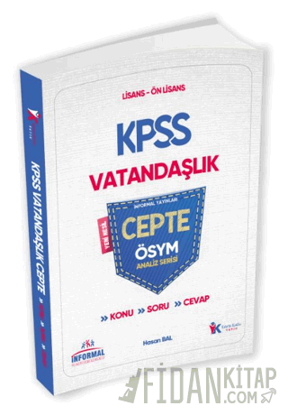 2025 KPSS Vatandaşlık Cepte Konu-Soru-Cevap ÖSYM Analiz Serisi Kolekti