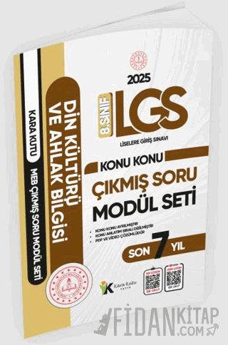 2025 LGS 8. Sınıf Din Kültürü ve Ahlak Bilgisi Konu Konu Son 7 Yıl MEB