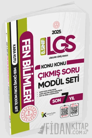 2025 LGS 8. Sınıf Fen Bilimleri Karakutu Konu Konu Son 7 Yıl MEB Çıkmı