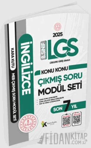 2025 LGS 8. Sınıf İngilizce Konu Konu Son 7 Yıl MEB Çıkmış Soru Modül 