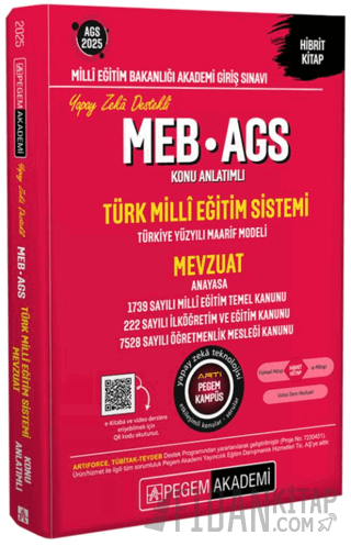 2025 MEB-AGS Konu Anlatımlı Türk Milli Eğitim Sistemi-Mevzuat Kollekti