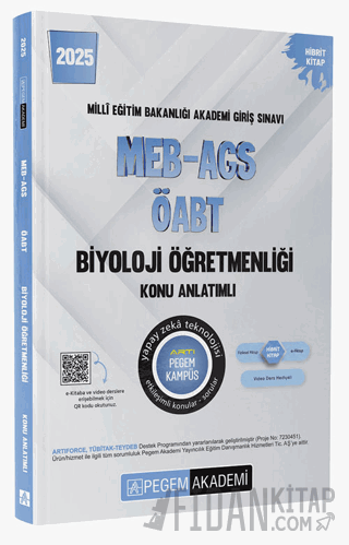 2025 MEB-AGS-ÖABT Biyoloji Öğretmenliği Konu Anlatımlı Kolektif