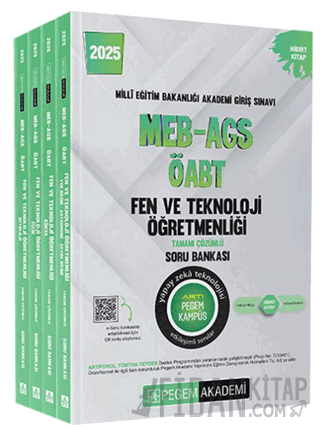 2025 MEB-AGS-ÖABT Fen Bilimleri Tamamı Çözümlü Soru Bankası Kollektif