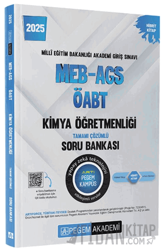 2025 MEB-AGS-ÖABT Kimya Öğretmenliği Tamamı Çözümlü Soru Bankası Kolle