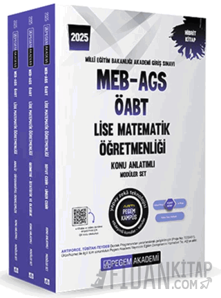 2025 MEB-AGS-ÖABT Lise Matematik Öğretmenliği Konu Anlatımlı (3 kitap)