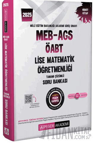 2025 MEB-AGS-ÖABT Lise Matematik Öğretmenliği Tamamı Çözümlü Soru Bank