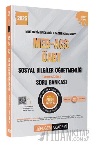 2025 MEB-AGS-ÖABT Sosyal Bilgiler Tamamı Çözümlü Soru Bankası Kolektif