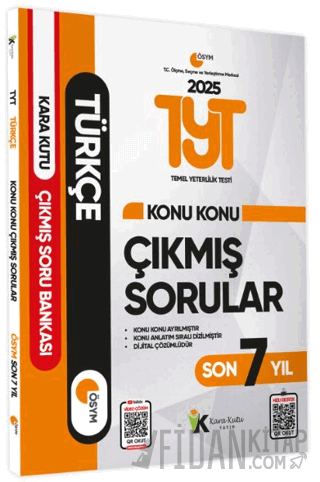 2025 TYT Türkçe Son 7 Yıl Çıkmış Sorular Kolektif