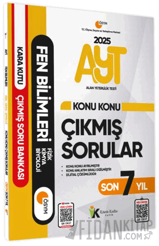 2025 YKS-AYT Fen Bilimleri Son 7 Yıl Çıkmış Sorular Kolektif