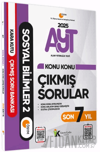 2025 YKS-AYT Sosyal Bilimler 2 Son 7 Yıl Çıkmış Sorular Kolektif