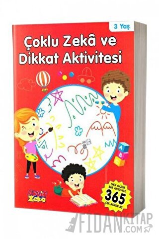 3 Yaş Çoklu Zeka ve Dikkat Aktivitesi - Kırmızı Kitap Kolektif