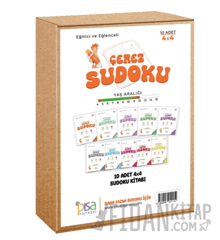 4x4 Eğitici ve Eğlenceli 10 Adet Çerez Sudoku Set Kolektif