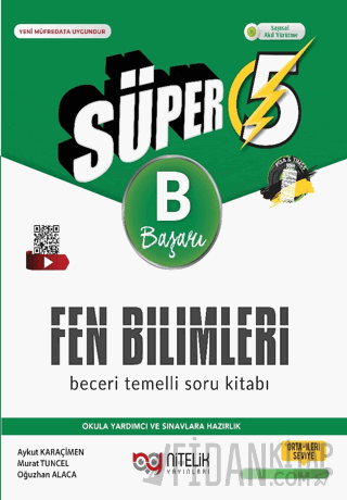 5. Sınıf Süper Fen Bilimleri Beceri Temelli Soru Kitabı (B) Aykut Kara