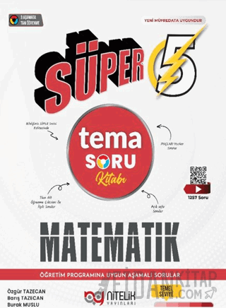 5. Sınıf Süper Matematik Tema Soru Kitabı Özgür Tazecan