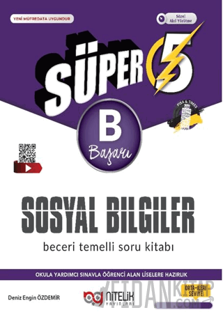 5. Sınıf Süper Sosyal Bilimler (B) Beceri Temeli Soru Kitabı Deniz Eng