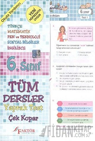 6. Sınıf Tüm Dersler Yaprak Test Kolektif