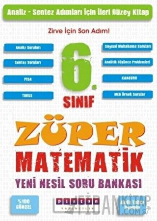 6. Sınıf Züper Matematik Yeni Nesil Soru Bankası Kolektif