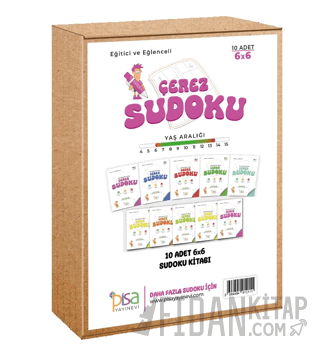 6X6 Eğitici ve Eğlenceli 10 Adet Çerez Sudoku Set Kolektif