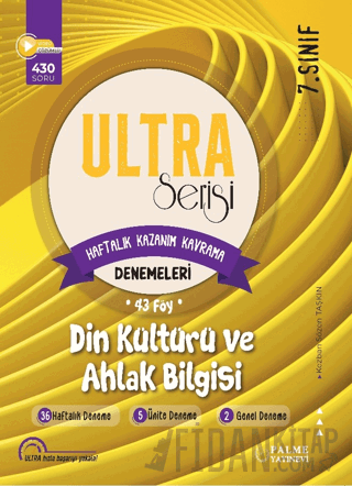 7. Sınıf Ultra Serisi Din Kültürü ve Ahlak Bilgisi Denemeleri 43 Föy K