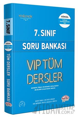 7. Sınıf VIP Tüm Dersler Soru Bankası Mavi Kitap Kolektif