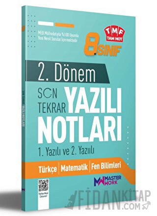 8. Sınıf 2. Dönem 1. ve 2. Yazılı Notları Son Tekrar Master Work Kolek