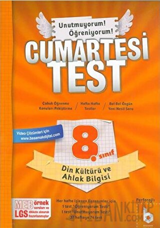 8. Sınıf Cumartesi Test Din Kültürü ve Ahlak Bilgisi Kolektif