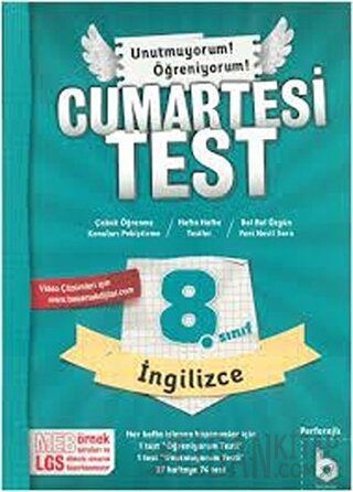 8. Sınıf Cumartesi Test İngilizce Kolektif