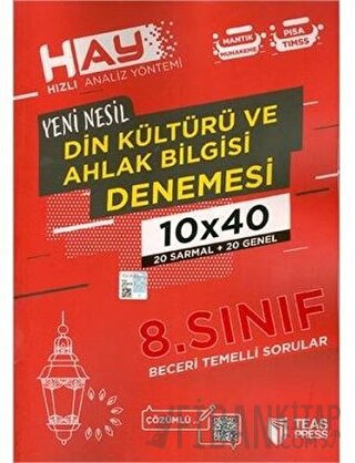 8. Sınıf Din Kültürü ve Ahlak Bilgisi HAY Branş Deneme Kolektif