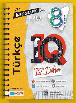 8. Sınıf İnfografik Serisi Türkçe IQ Defter Evrensel İletişim Yayınlar