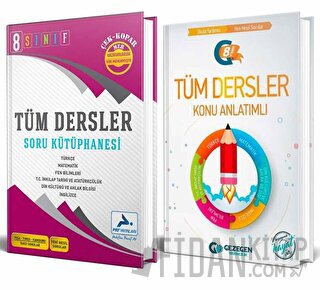 8. Sınıf LGS Tüm Dersler Soru Kütüphanesi PRF Yayınları + 8. Sınıf Tüm