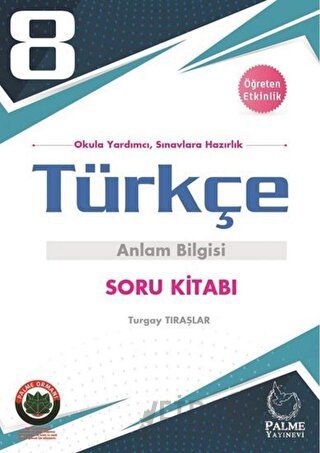 8. Sınıf Türkçe Anlam Bilgisi Soru Kitabı Turgay Tıraşlar