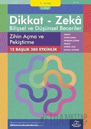 9-10 Yaş Dikkat - Zeka Bilişsel ve Düşünsel Beceriler 5. Kitap - Zihin