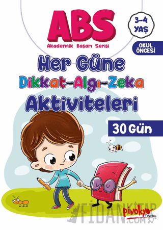 ABS 3-4 Yaş Her Güne Dikkat-Algı-Zeka Aktiviteleri 30 Gün Buçe Dayı