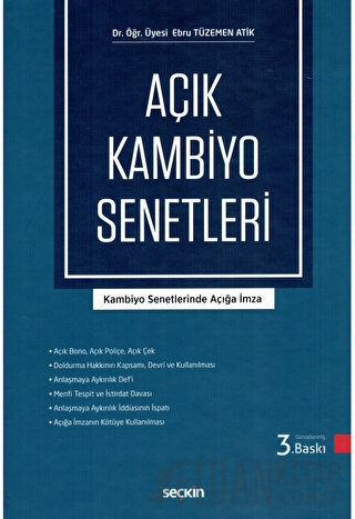 Açık Kambiyo Senetleri Kambiyo Senetlerinde Açığa İmza Ebru Tüzemen At