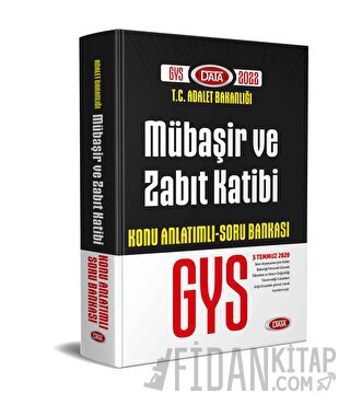 Adalet Bakanlığı GYS Mübaşir Ve Zabıt Katibi Konu Anlatımlı Soru Banka