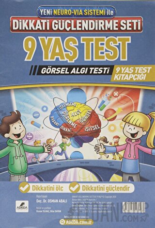 Adeda DGS Dikkati Güçlendirme Seti 9 Yaş Test Görsel Algı Testi Kolekt