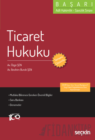 Adli Hakimlik – Savcılık SınavıBAŞARI – Ticaret Hukuku Özge Şen