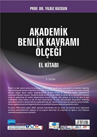 Akademik Benlik Kavramı Ölçeği El Kitabı Yıldız Kuzgun