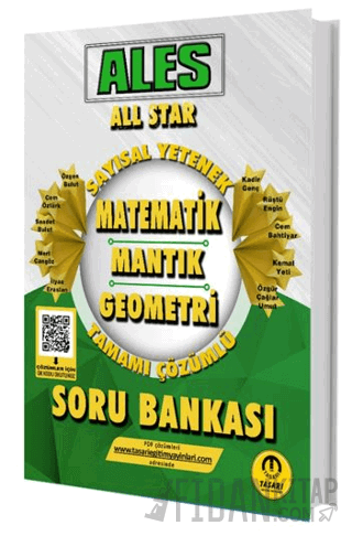 Ales All Star Sayısal Yetenek Çözümlü Soru Bankası Kollektif