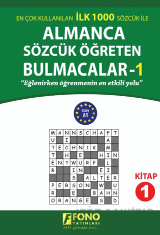 Almanca Sözcük Öğreten Bulmacalar 1 Kollektif