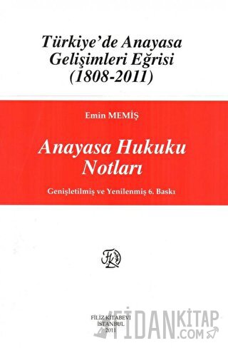 Anayasa Hukuku Notları Emin Memiş